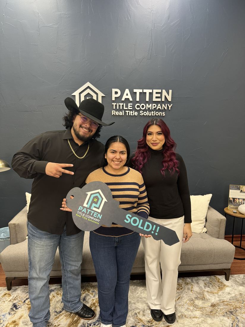 Buyers celebrating their new construction home