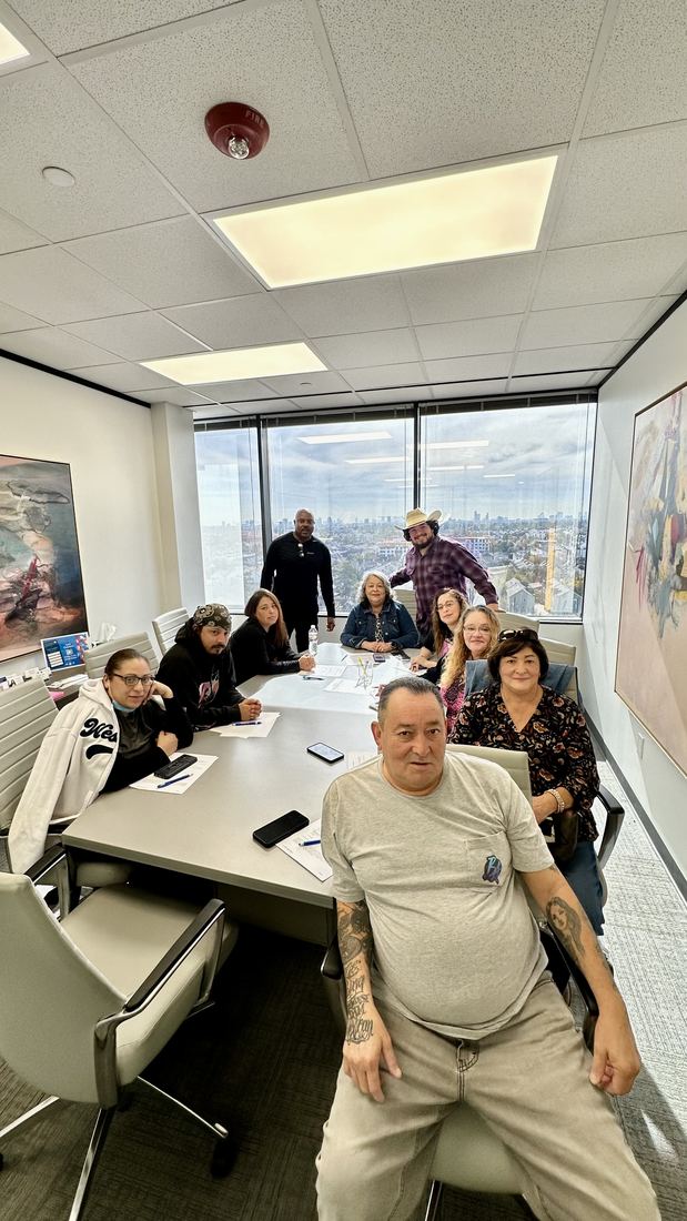 Sellers at the closing table with Adrian Arizmendi